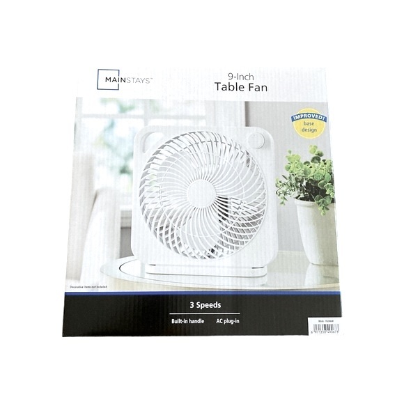 Mainstay Table Fan With Built In Handle - Picture 3 of 9